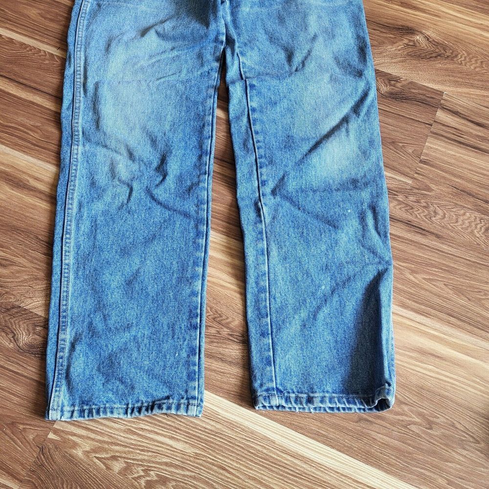 Vintage 80s Mom Jeans Calvin Klein 35x30 High Waisted Med Wash 38 USA Denim - Picture 15 of 16
